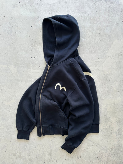 00's Evisu heavyweight gull wing zip up hoodie (S)