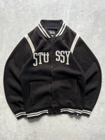 Stussy Embroidered Spell Out Varsity Jacket (M)