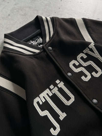 Stussy Embroidered Spell Out Varsity Jacket (M)