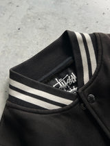 Stussy Embroidered Spell Out Varsity Jacket (M)