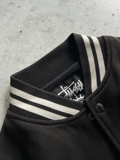 Stussy Embroidered Spell Out Varsity Jacket (M)