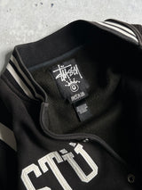 Stussy Embroidered Spell Out Varsity Jacket (M)