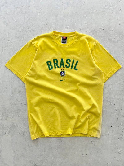 90's Nike Brazil 'R Carlos 6' T Shirt (L)