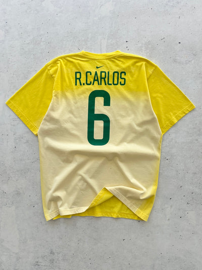 90's Nike Brazil 'R Carlos 6' T Shirt (L)