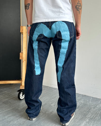 Evisu diacock Japanese Selvedge Denim Jeans (W34 x L34)