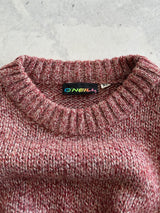Vintage O'Neill Chunky Knit wool Spell Out Crewneck Jumper (XL)