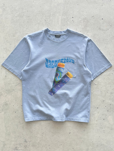 Jacquemus Paisley Sorbet Logo Heavyweight T Shirt (L)
