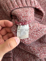 Vintage O'Neill Chunky Knit wool Spell Out Crewneck Jumper (XL)