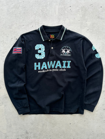 La Martina Hawaii Long Sleeve Polo Shirt (S)
