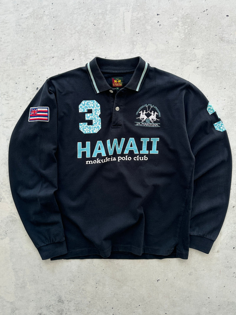 La Martina Hawaii Long Sleeve Polo Shirt (S)