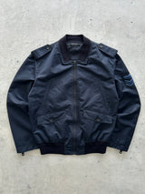 2008 Gucci Military Web Stripe Zip Up Bomber Jacket (S)