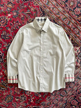 00's Burberry Brit Nova Check Long Sleeve Shirt (M)