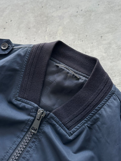 2008 Gucci Military Web Stripe Zip Up Bomber Jacket (S)