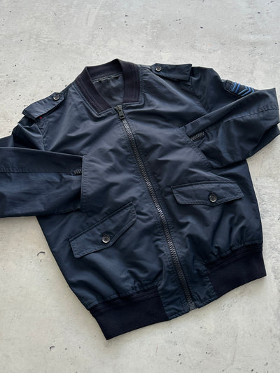 2008 Gucci Military Web Stripe Zip Up Bomber Jacket (S)
