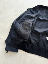 2008 Gucci Military Web Stripe Zip Up Bomber Jacket (S)