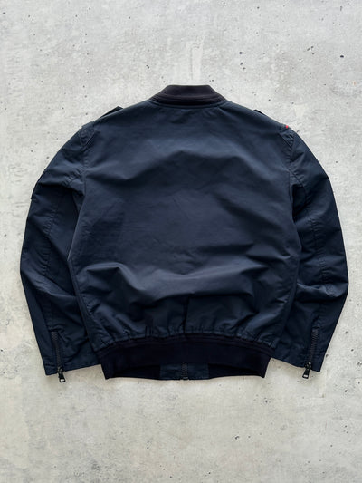 2008 Gucci Military Web Stripe Zip Up Bomber Jacket (S)