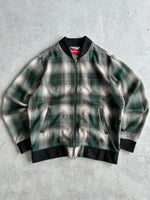 Supreme Plaid lightweight Zip Up Jacket (L)