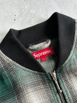 Supreme Plaid lightweight Zip Up Jacket (L)