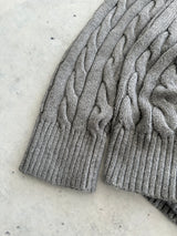Ralph Lauren Cable Knit 1/4 Zip Jumper (L)