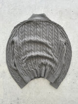 Ralph Lauren Cable Knit 1/4 Zip Jumper (L)