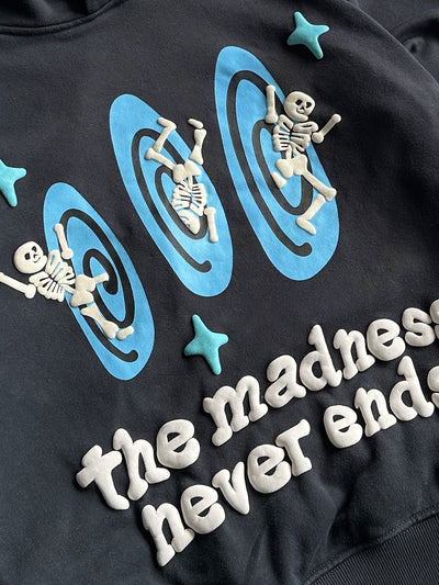 Broken Planet Skeleton Heavyweight Pullover Hoodie (S)