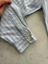 90's Ralph Lauren Vertical heavy cotton Stripe Shirt (XL)