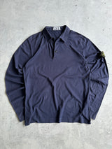 Stone Island Lightweight Long Sleeve Polo Shirt (M)