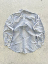 90's Ralph Lauren Vertical heavy cotton Stripe Shirt (XL)