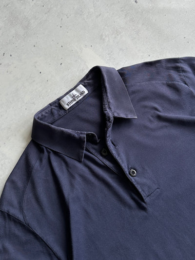 Stone Island Lightweight Long Sleeve Polo Shirt (M)