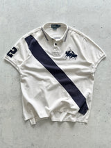 Ralph Lauren Big Logo Stripe Polo Shirt (XXL)
