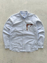 BAPE heavyweight button down oxford Long Sleeve Shirt (M)