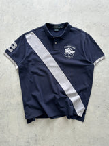 Ralph Lauren Big Logo Stripe Polo Shirt (XXL)