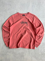 Stussy Script Long Sleeve T Shirt (XS)