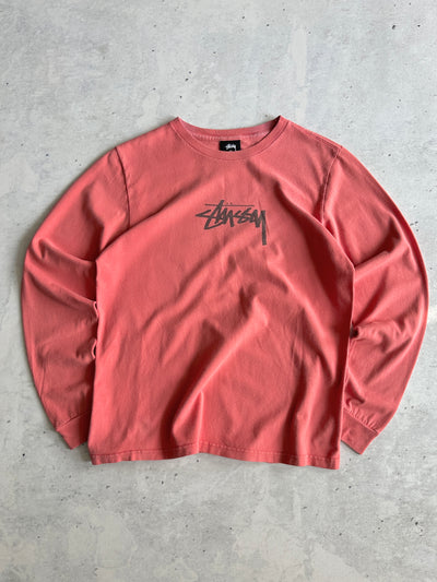 Stussy Script Long Sleeve T Shirt (XS)