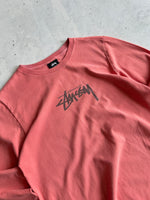 Stussy Script Long Sleeve T Shirt (XS)