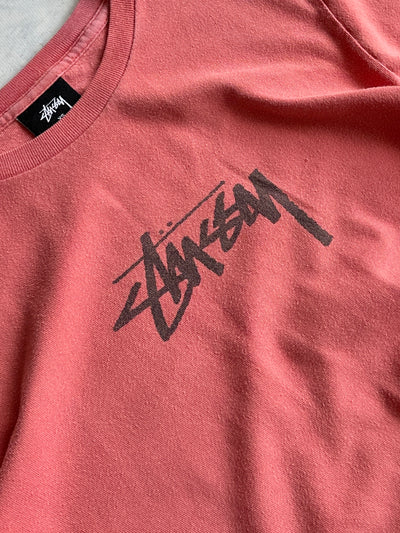 Stussy Script Long Sleeve T Shirt (XS)