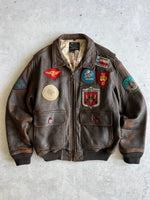Vintage Avirex USA G-1 Leather Flight Jacket (L)