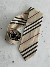 00's Burberry Nova Check Silk Tie (One Size)