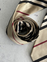 00's Burberry Nova Check Silk Tie (One Size)