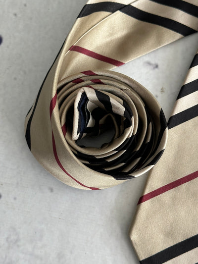 00's Burberry Nova Check Silk Tie (One Size)