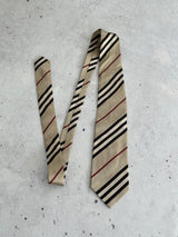 00's Burberry Nova Check Silk Tie (One Size)
