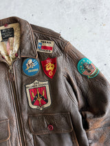Vintage Avirex USA G-1 Leather Flight Jacket (L)