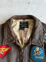 Vintage Avirex USA G-1 Leather Flight Jacket (L)