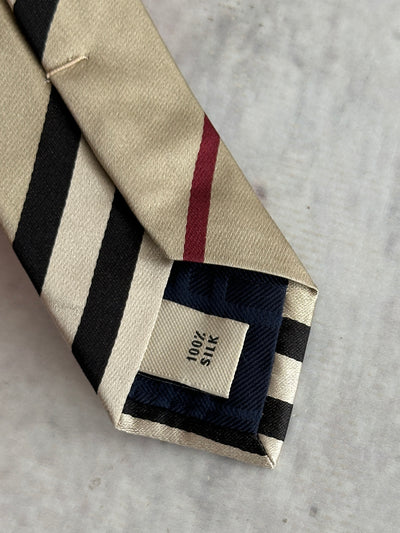 00's Burberry Nova Check Silk Tie (One Size)