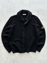 AW/10 Stone Island Chunky Wool Knit Zip Up Jumper (XL)