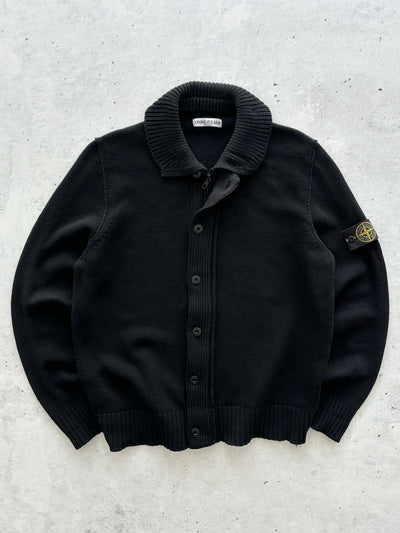 AW/10 Stone Island Chunky Wool Knit Zip Up Jumper (XL)