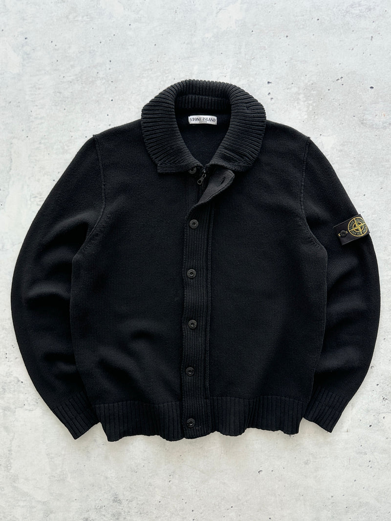 AW/10 Stone Island Chunky Wool Knit Zip Up Jumper (XL)