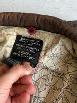 Vintage Avirex USA G-1 Leather Flight Jacket (L)