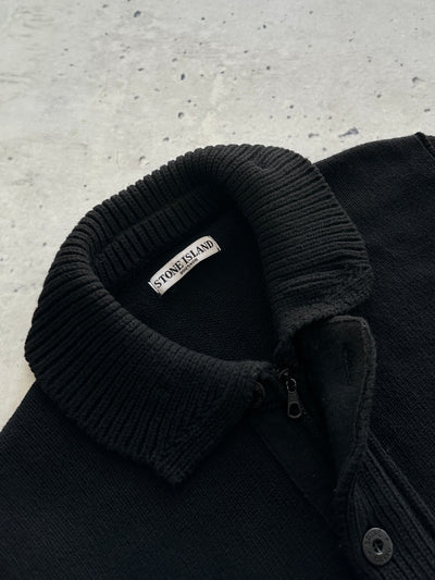 AW/10 Stone Island Chunky Wool Knit Zip Up Jumper (XL)