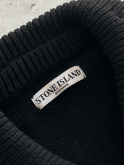 AW/10 Stone Island Chunky Wool Knit Zip Up Jumper (XL)